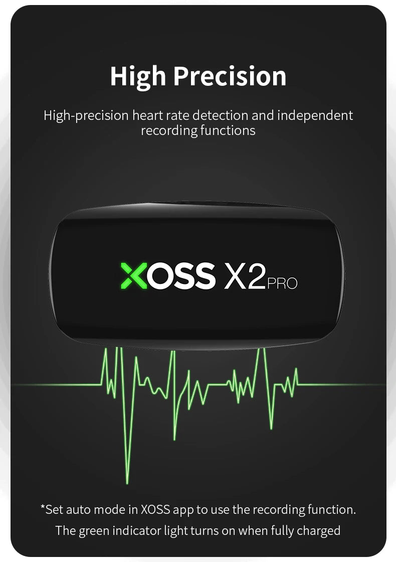 X2 Pro Heart Rate Monitor – Advanced Chest Strap Sensor with Rechargeable Battery and Multi-Sport Compatibility