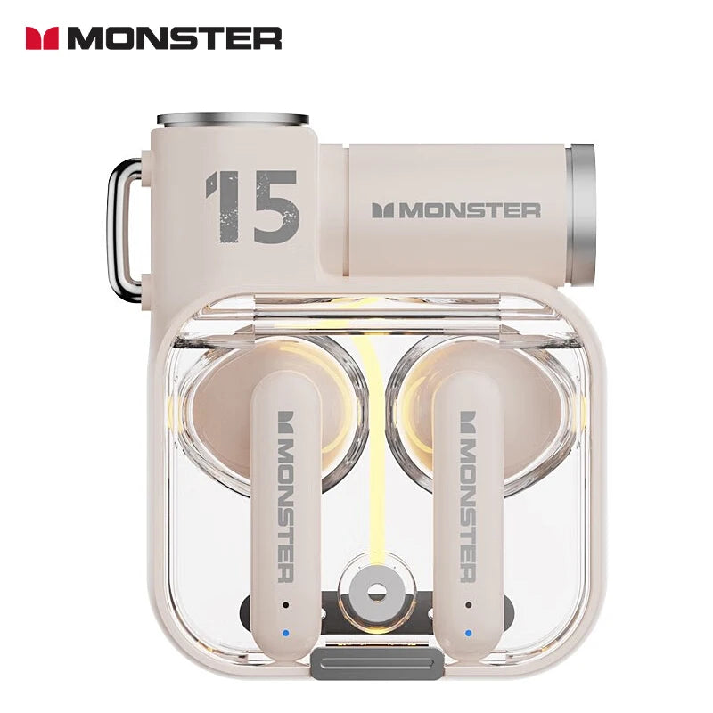Monster XKT15 Wireless Gaming Earbuds – Bluetooth 5.3 TWS Headset with Noise Reduction