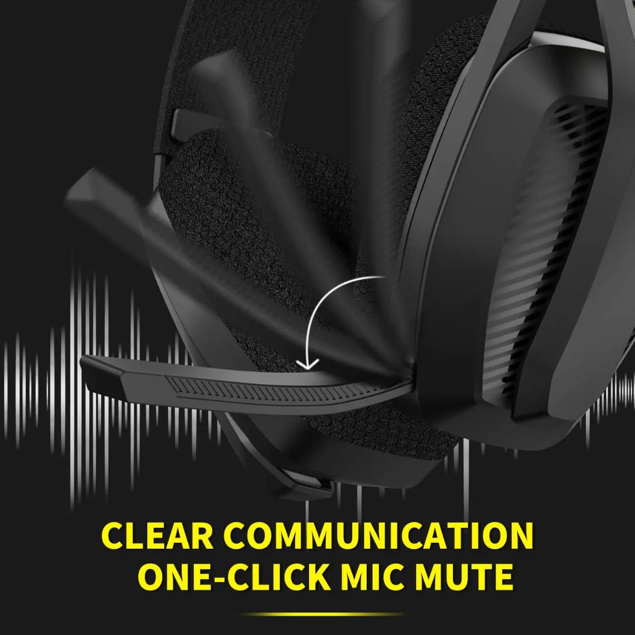 BINNUNE BW06 Wireless Gaming Headset – 2.4GHz & Bluetooth with Flip Mic for PS5, PS4, PC, Mac