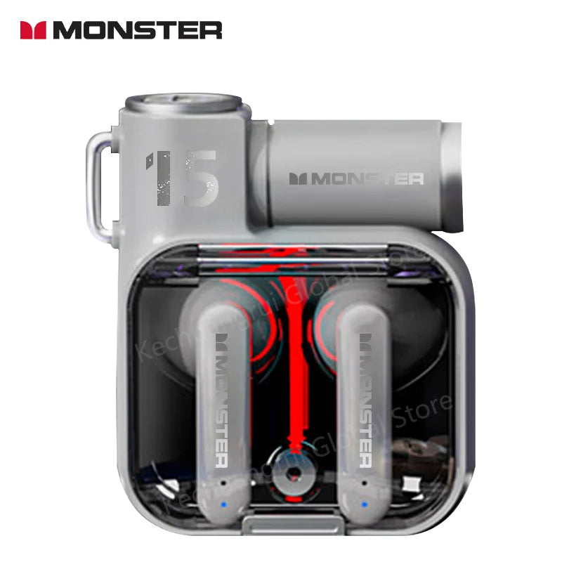 Monster XKT15 Wireless Gaming Earbuds – Bluetooth 5.3 TWS Headset with Noise Reduction