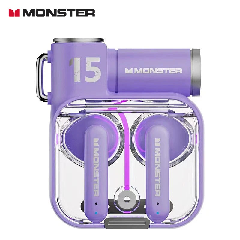 Monster XKT15 Wireless Gaming Earbuds – Bluetooth 5.3 TWS Headset with Noise Reduction