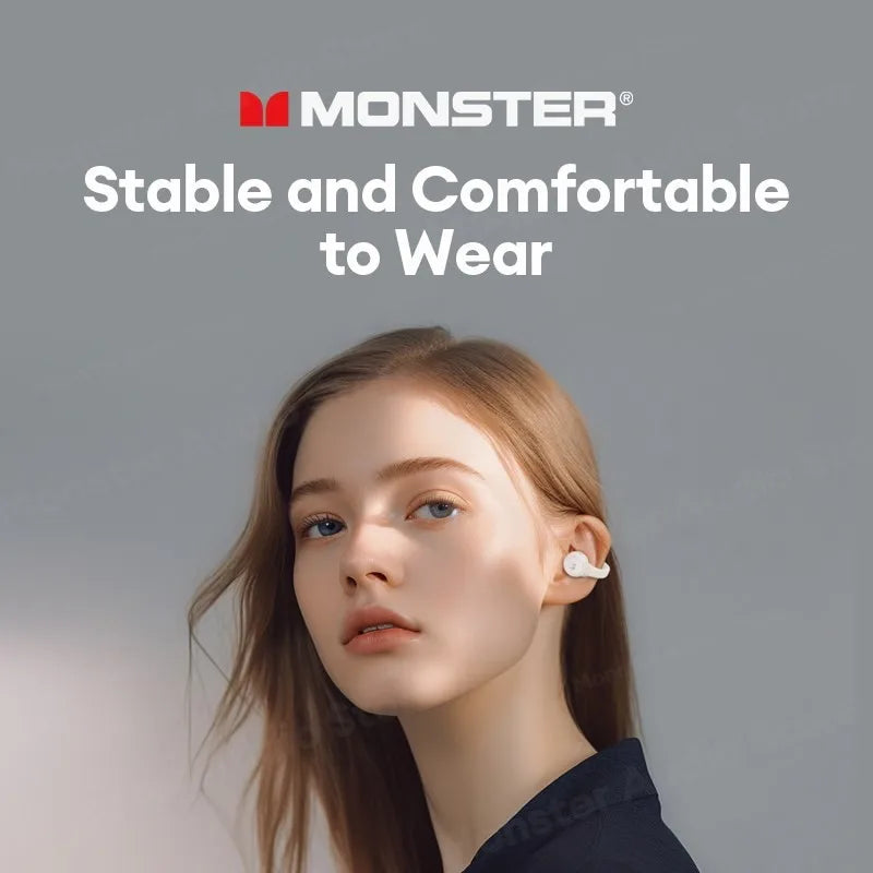 Monster XKT21 Wireless Gaming Headset – Bluetooth 5.3, HIFI Stereo, Long-Range Noise Reduction Earbuds