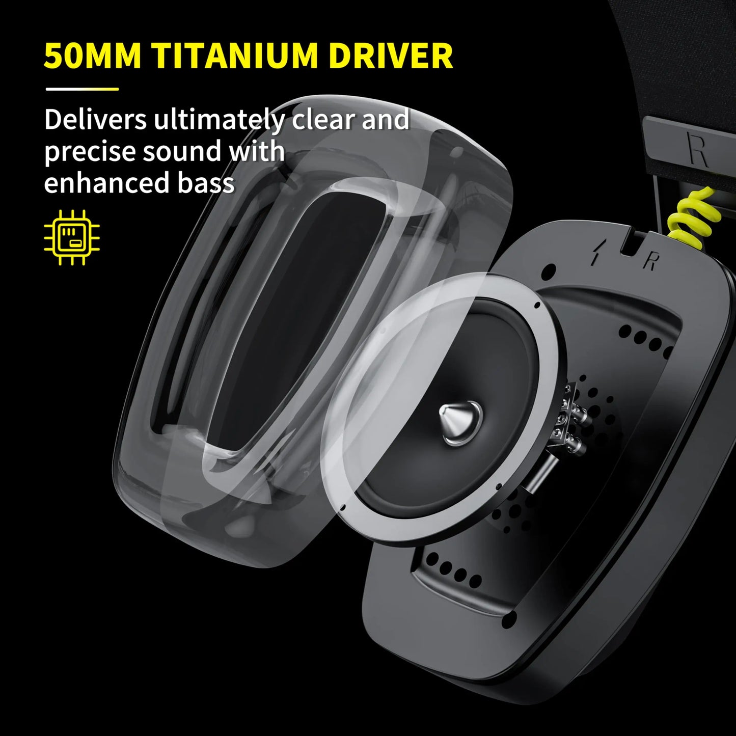 BINNUNE BW06 Wireless Gaming Headset – 2.4GHz & Bluetooth with Flip Mic for PS5, PS4, PC, Mac