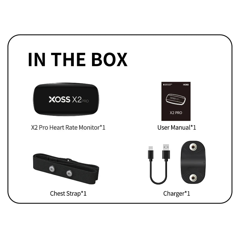 X2 Pro Heart Rate Monitor – Advanced Chest Strap Sensor with Rechargeable Battery and Multi-Sport Compatibility
