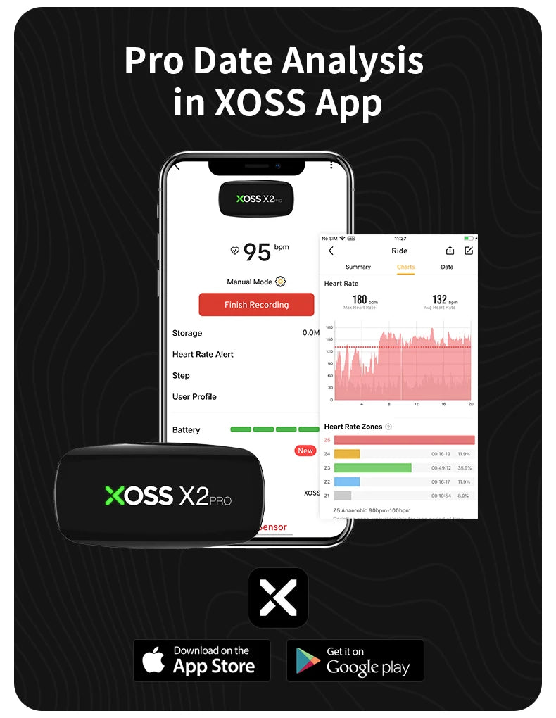 X2 Pro Heart Rate Monitor – Advanced Chest Strap Sensor with Rechargeable Battery and Multi-Sport Compatibility