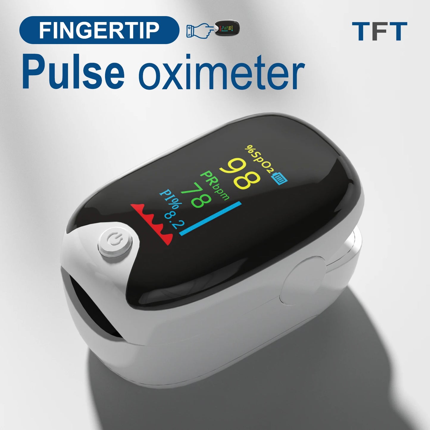 Finger Pulse Oximeter – Accurate SpO2 & Heart Rate Monitor for Adults and Children
