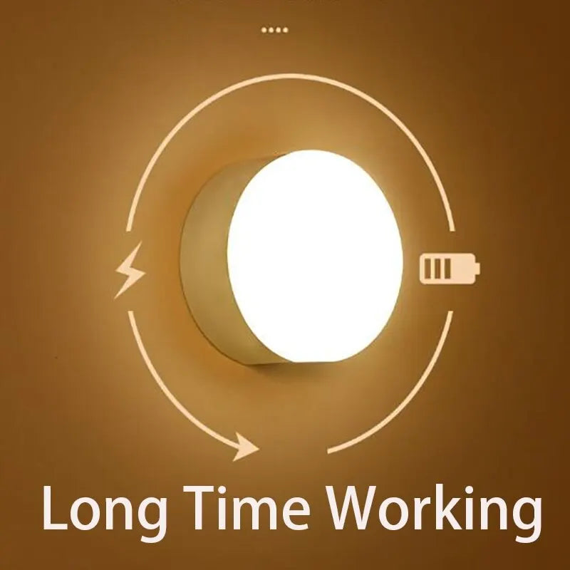 Smart Motion Sensor Night Lamp – USB Rechargeable, Magnetic Suction, Adaptive Auto‑Light