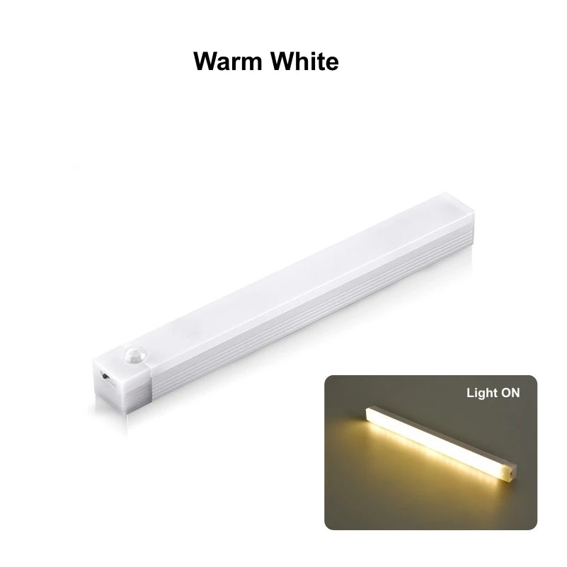 USB‑C Rechargeable Motion Sensor LED Bar Light – Induction Night Light for Kitchen, Wardrobe, Closet, Bedside