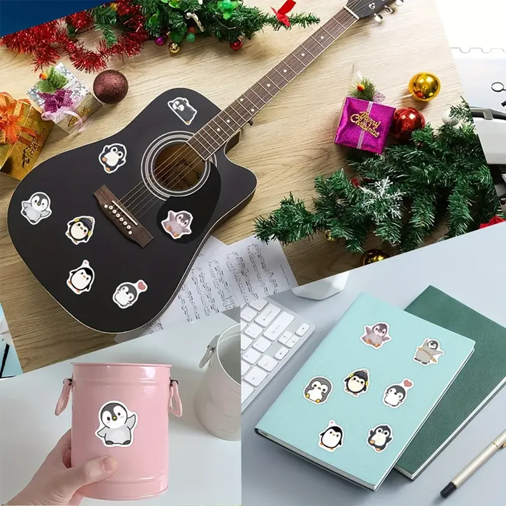 Penguin Animal Stickers Cartoon Removable Graffiti Sticker Decoration 100-500pcs