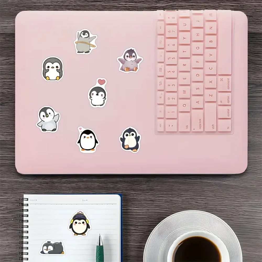 Penguin Animal Stickers Cartoon Removable Graffiti Sticker Decoration 100-500pcs