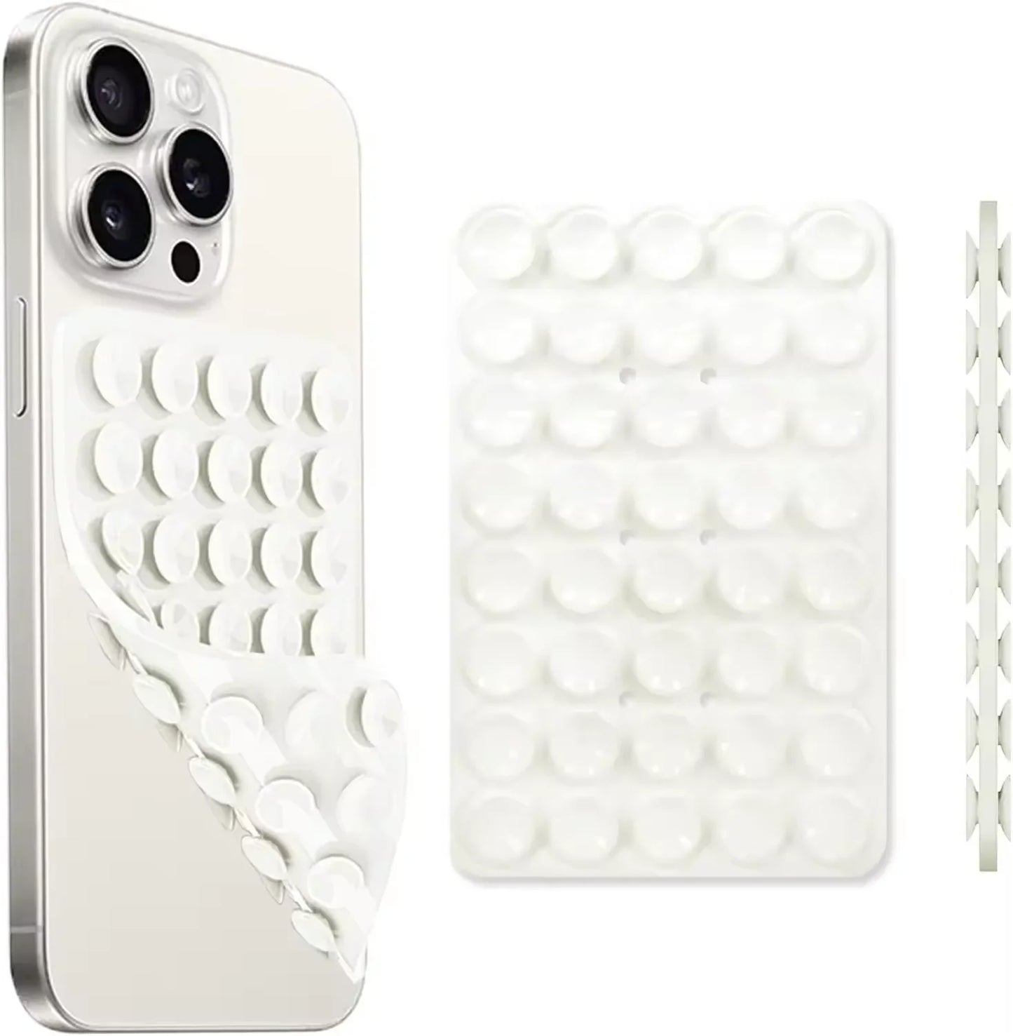 Silicone Suction Cup Phone Case Double Sided Detachable Stand for Hands-Free Wall Stand for Selfies and Videos
