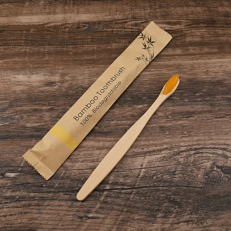 ECO-FRIENDLY Bamboo Toothbrush Soft Bristle Charcoal Teeth Whitening Bamboo Toothbrushes