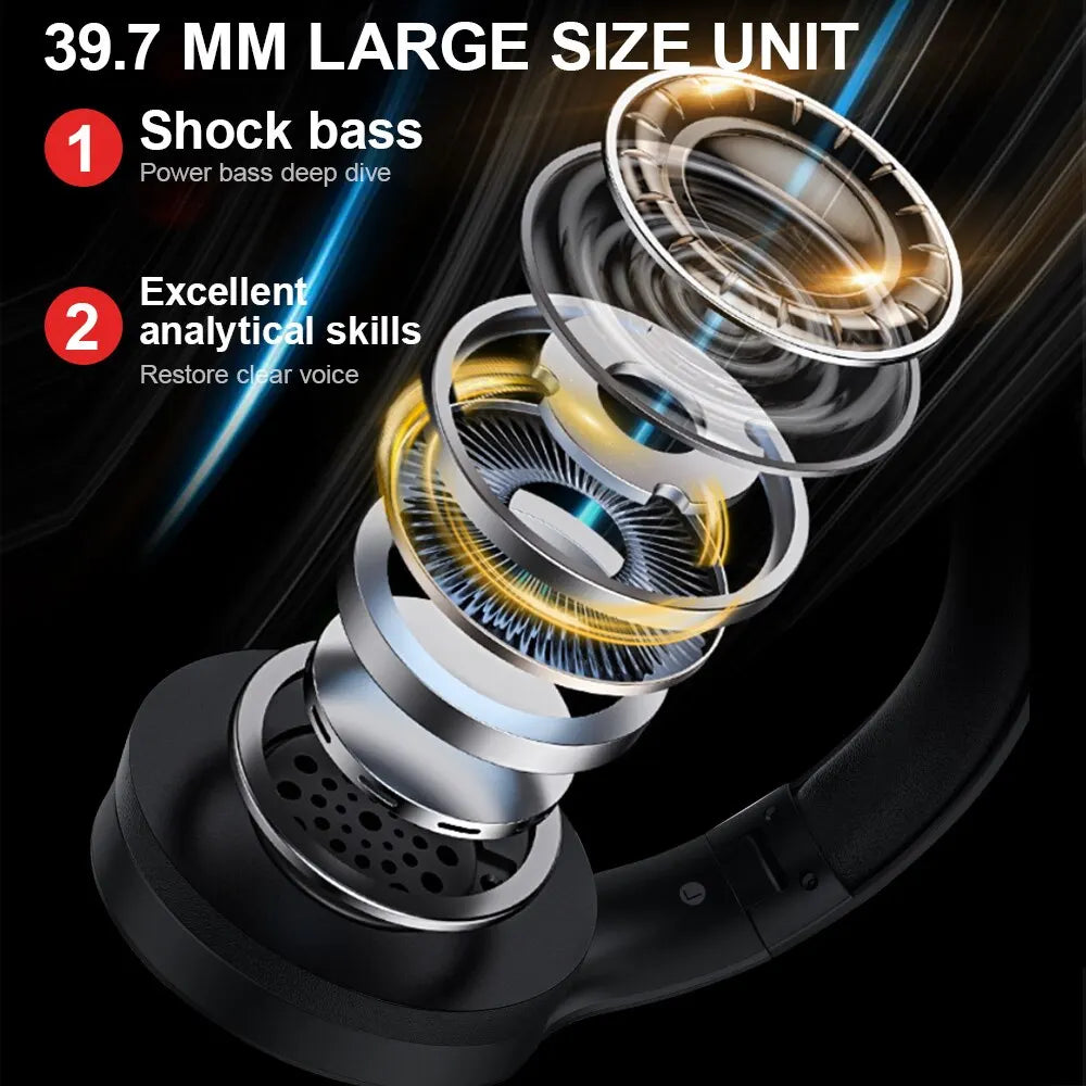 Affordable Wireless Bluetooth Headphones JH-919 – Foldable HiFi Stereo Headset with Super Bass, Noise Reduction & Built-in Mic