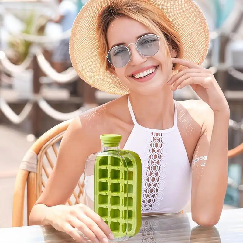 2-in-1 Vertical Ice Cube Bottle – Chill Smarter, Sip Fresher