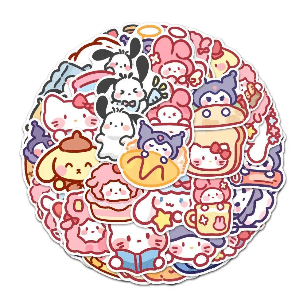 Cartoon Decoration Stickers 100pcs