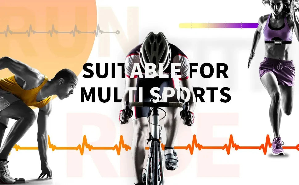 Domorra H303 Heart Rate Monitor – Dual ANT+ & Bluetooth Chest Strap Sensor for Cycling, Running, Fitness & More