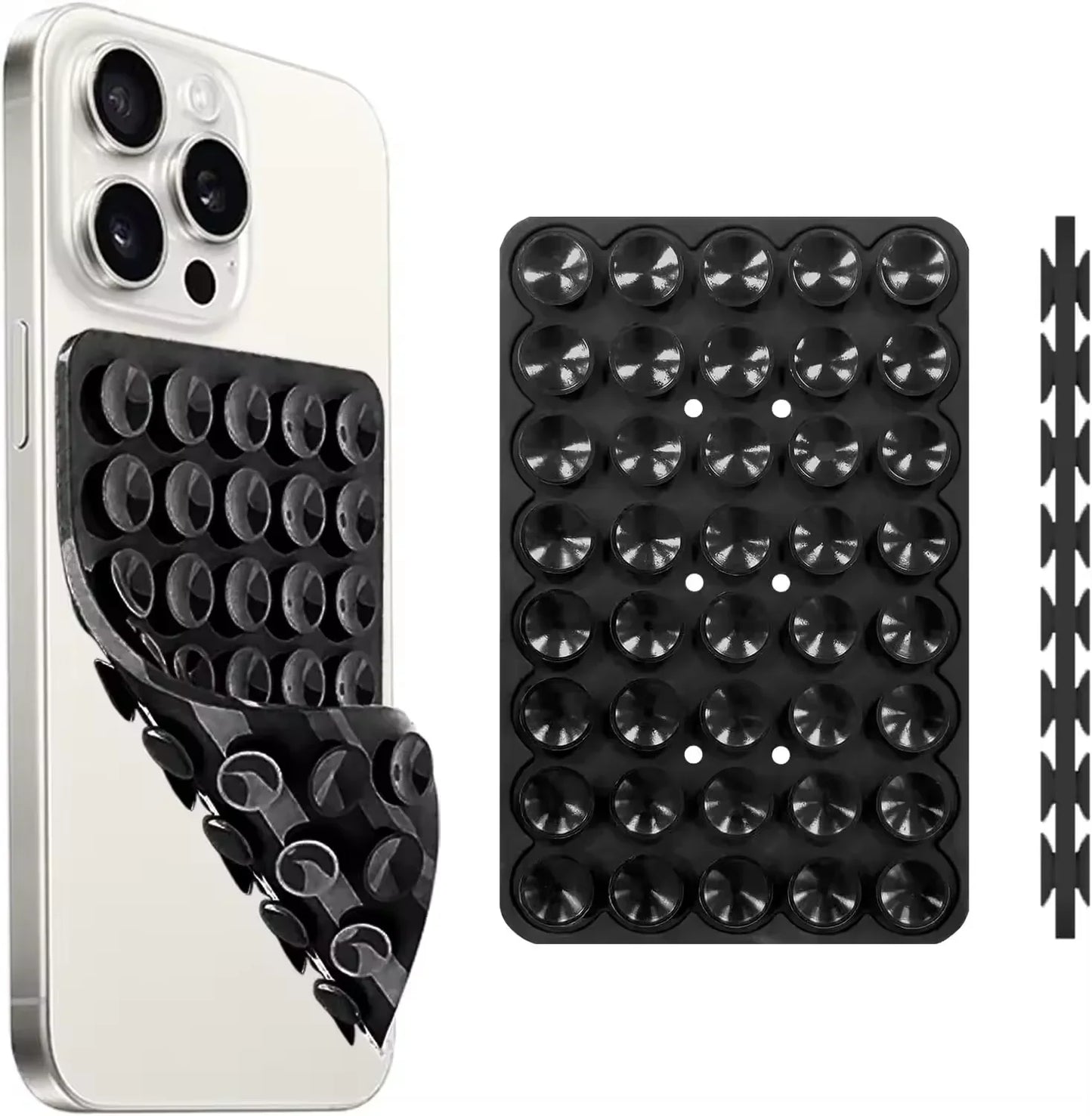 Silicone Suction Cup Phone Case Double Sided Detachable Stand for Hands-Free Wall Stand for Selfies and Videos