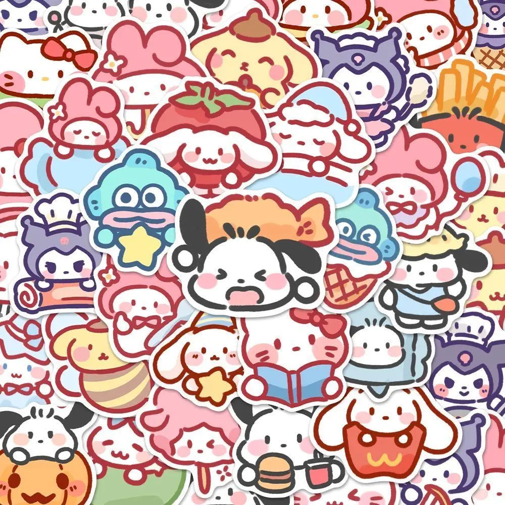 Cartoon Decoration Stickers 100pcs