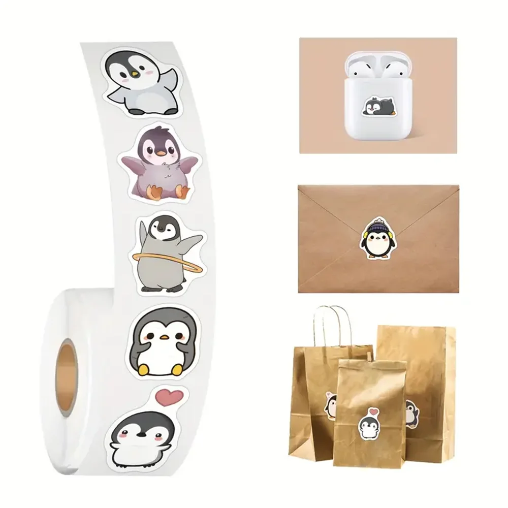 Penguin Animal Stickers Cartoon Removable Graffiti Sticker Decoration 100-500pcs