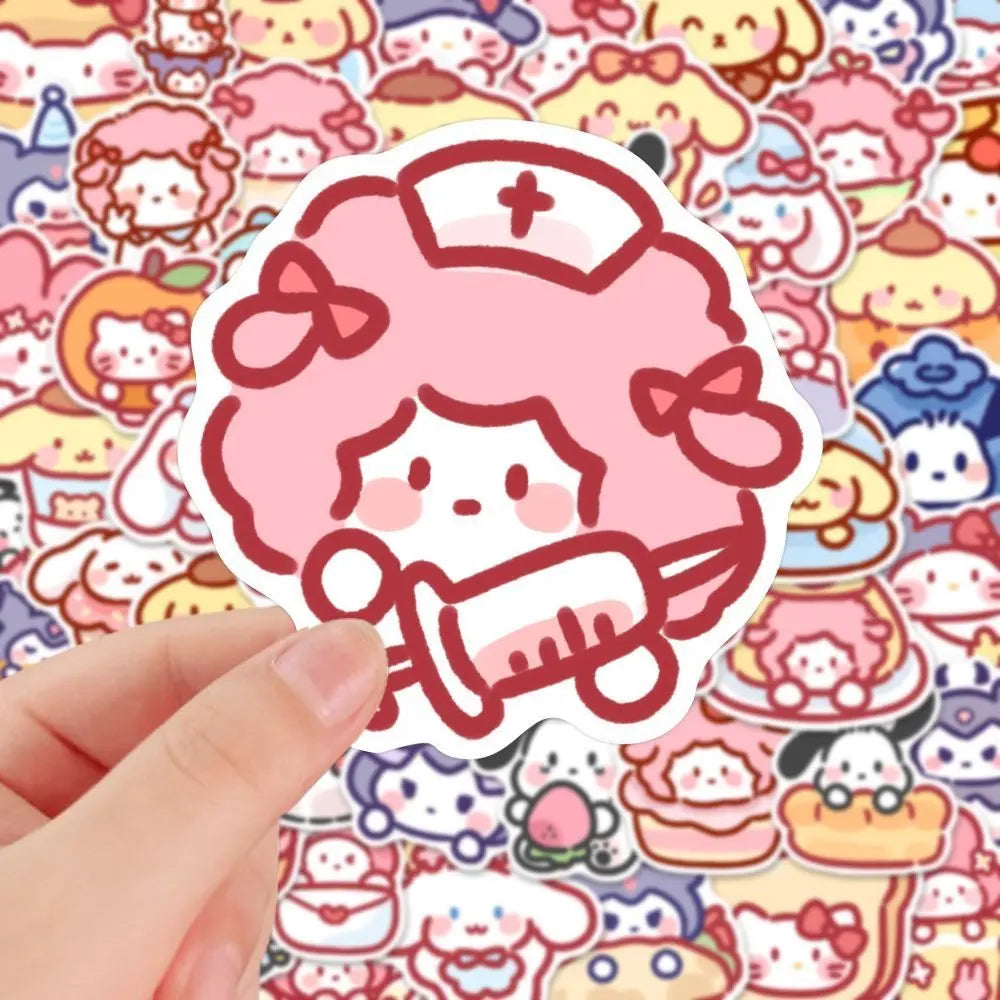 Cartoon Decoration Stickers 100pcs