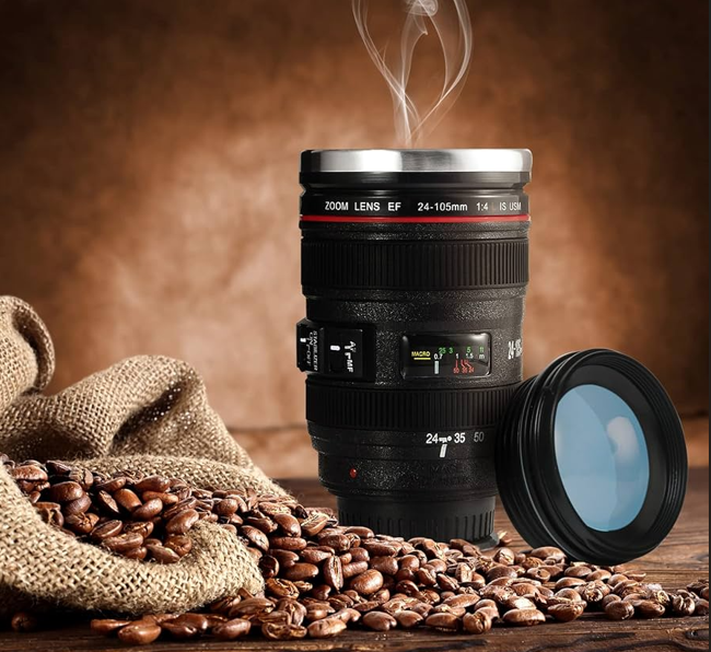 Camera Lens Shaped Mug 14oz